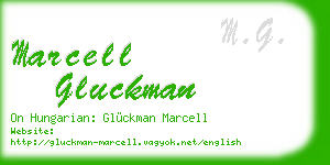 marcell gluckman business card